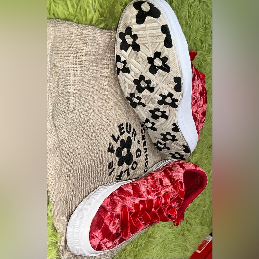 One Star OX Golf Le Fleur TTC Quilted Velvet Converse